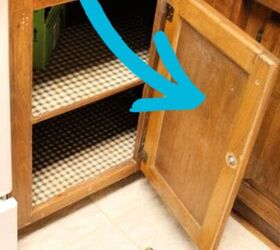 What she does to the inside of her cabinet doors is such a smart organizing trick