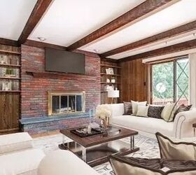 Do this to your dark, outdated fireplace to make it look magazine-worthy