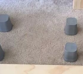 She puts 6 cups on her floor and 1 minute later, she has extra seating (really!)