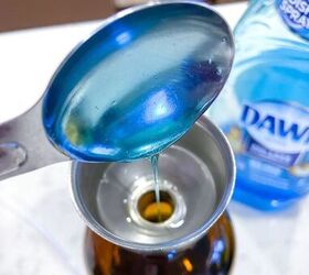 Skip the Lysol—mix dish soap and hydrogen peroxide instead