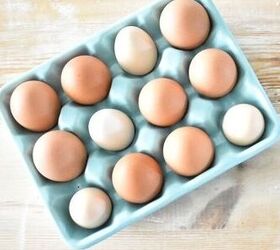 Use about a dozen eggs to get beautiful table decor in minutes