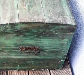 How she made an old wooden chest look like it came straight from Pottery Barn