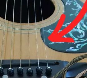 She takes the old strings off her guitar for the most incredible outdoor idea