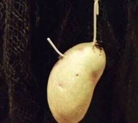 Make your porch look amazing for fall using a hanger & a potato