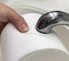 Press your toilet paper against your faucet for a 3-minute trick that'll make your bathroom feel like a spa