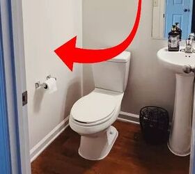 Hang these next to your toilet for a $5 way to make your bathroom look beautiful (renter-friendly!)