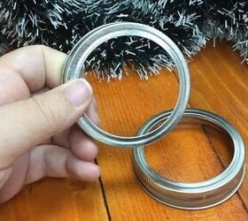 Take the lids off your mason jars and paint them black for this clever idea