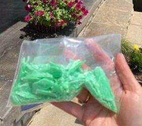 She chops up a bar of soap and stuffs it in a sandwich bag to solve this common pest problem