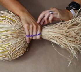 She wraps raffia around a balloon to make something so beautiful (we're shocked)