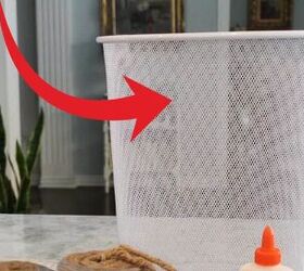 The $15 way to turn a mesh waste basket into something beautiful