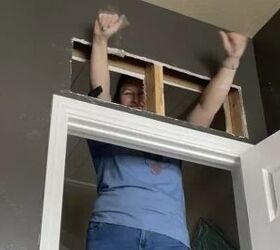 She cuts a hole above her door for the coolest way to add light to a dark hallway