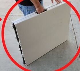 This guy opens an old folding table and does something that shocks his wife