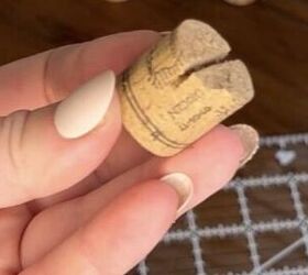 Make a little slice in a wine cork for this easy, 15-minute decor trick