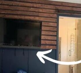 Solve several problems at once by hanging this underneath your TV