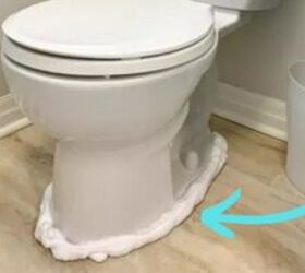 The weird but brilliant reason she sprays a ring of shaving cream around her toilet