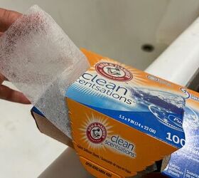 Drop a dryer sheet in your bath for the simplest way to clean your home