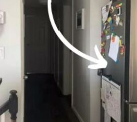 She wanted to hide her fridge, but she did it in the most practical way!