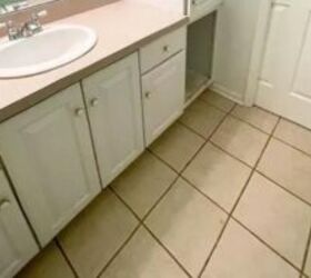 Don't even think of renovating your tile bathroom floor before seeing this incredible flip