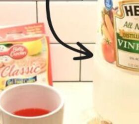 Pour food coloring into vinegar for this wild winter hack