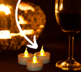 We never would have thought of doing this with tea lights but it's so smart