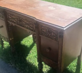 Here's why we're on the lookout for an old, ornate desk (so pretty!)