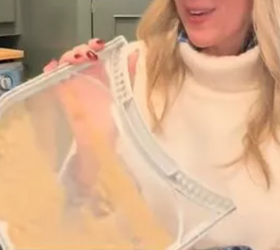 She saves up her dryer lint for this brilliant winter hack