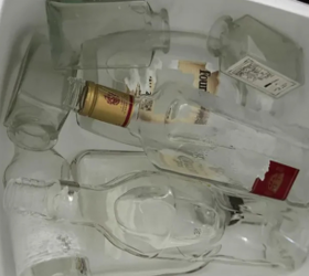 The breathtaking reason she rescues all of her glass bottles from the recycling bin