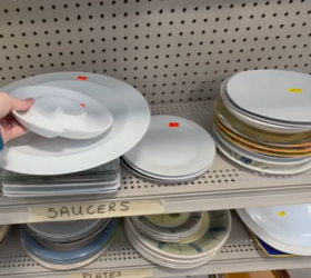You might want to buy a bunch of mismatched plates at Goodwill for this clever summer idea