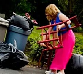 Instead of throwing out her old chairs, she did something we WISH we thought of first—in just 20 minutes