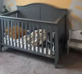 When her toddler outgrew his crib, she turned it into something so cute for him to sleep in