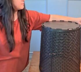 Flip a dollar store basket upside down for an easy DIY that ticks ALL the boxes