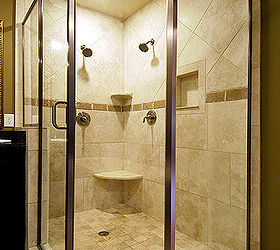 master bath transformed, bathroom ideas, home decor, Contemporary convenience and style
