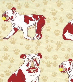 salute your furry friends with pet pattern fabrics amp decor to spice up that old, reupholster, Maxx fabric in red sand