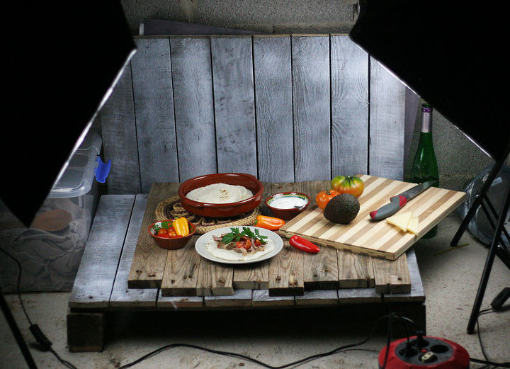 diy mini home photo studio made from pallets, pallet, repurposing upcycling