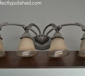 Spray Painted Bathroom Light Fixture Hometalk