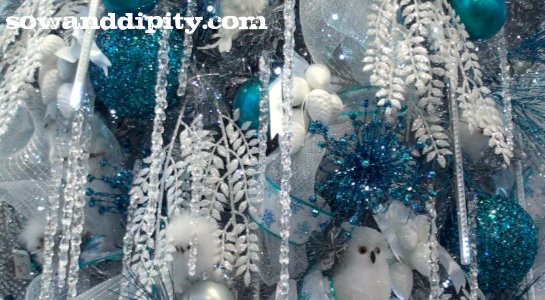 holiday decorating tutorial, christmas decorations, crafts, seasonal holiday decor, wreaths, A picture from my Winter Wonderland trees owls stags icicles oh my