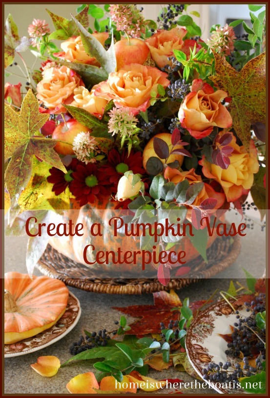 a pumpkin vase centerpiece for your thanksgiving table, seasonal holiday d cor, thanksgiving decorations