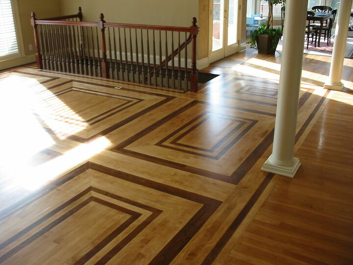 mixing different wood species to create a unique hardwood floor can be quite, flooring, hardwood floors, Maple mixed with American cherry hardwood flooring