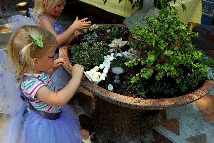 how to creating a flea market fairy garden, container gardening, flowers, gardening, repurposing upcycling, Create magical memories while making a fairy garden with a child that will thrill them and spur their imaginings of make believe worlds