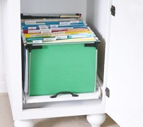 diy file cabinet, cleaning tips, diy, how to, kitchen cabinets, painted furniture, storage ideas, Here is what the file folders look like inside the cabinet