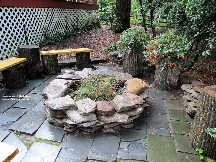 build your own fire pit, outdoor living, patio