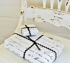 diy french letter wrapping paper jeanme d arc living inspired, crafts, seasonal holiday decor
