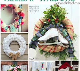10 diy holiday wreath ideas, crafts, seasonal holiday decor, 10 DIY wreath ideas that are sure to make your front door stand out
