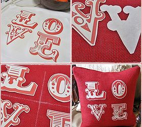 pottery barn inspired love pillow with graphic included, crafts, seasonal holiday decor, valentines day ideas