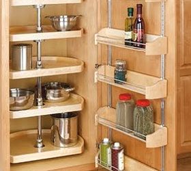 sensible style 10 small kitchen tips, cleaning tips, home decor, kitchen cabinets, organizing, Add organization and storage capacity to your kitchen by installing accessories on the backs of doors
