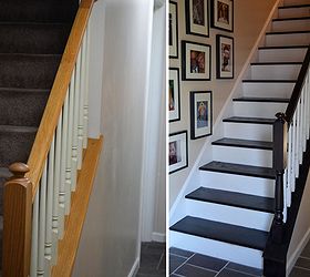 diy staircase makeover, diy, flooring, home decor, how to, stairs, Before and after