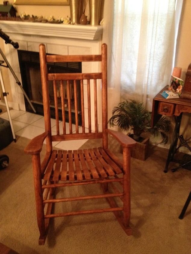rocking chair, painted furniture, Finally finished it last night
