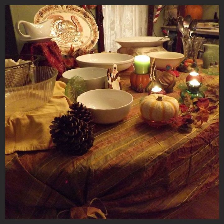 if your hosting a huge crowd a buffet may be the way to go, seasonal holiday d cor, thanksgiving decorations, The most important part of a buffet table is to keep all the serving dishes filled to the brim To make it more appealing you can height to some of the serving dishes