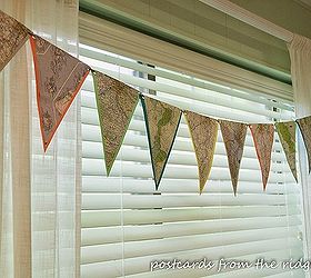how to make a fun easy souvenir from your travels with a map bunting, crafts, repurposing upcycling