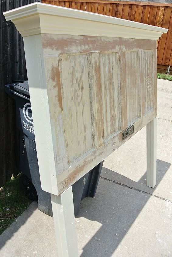 tall queen size door headboard, painted furniture, repurposing upcycling